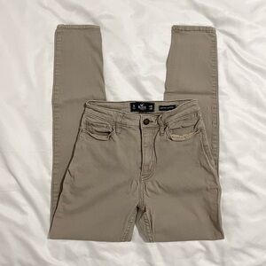 Hollister high-waisted super skinny khaki pants